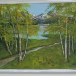 17. FRANCISKA PONGRAC, „U podnožju planina“, akril na platnu, 70x50, 2014.