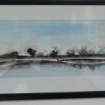 19. ROBERT GARAFOLIĆ, „Pejzaž“, tuš,
40x20.