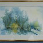 21. FRANCISKA PONGRAC, „Zimsko jutro“, akvarel, 50X35, 2015.