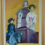 30. GABRIJELA BINDER, Obitelj Zrinski“, ulje na platnu, 40x60.