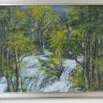 36. FRANCISKA PONGRAC, „Slapovi na rijeci“, akril-pastel, 70x50, 2010.